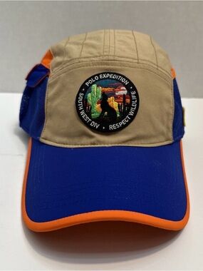 Polo Ralph Lauren Expedition Sportsman Wildlife Patch Utility Hat Cap 92 stadium